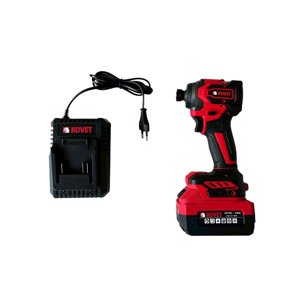 ไขควงกระแทกไร้สาย (พร้อมแบตเตอรี่) KOVET KD7811 21 โวลต์