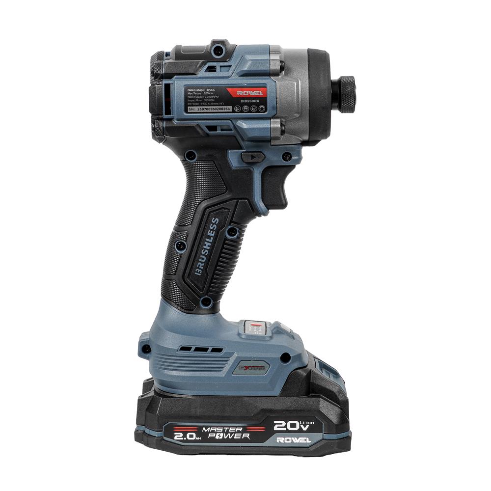 ไขควงกระแทกไร้สาย (พร้อมแบตเตอรี่) ROWEL DID260RX 20 โวลต์