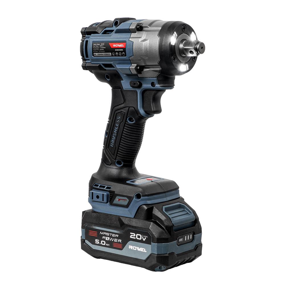 บล็อกกระแทกไร้สาย (พร้อมแบตเตอรี่) ROWEL DIW600RX-S 20 โวลต์