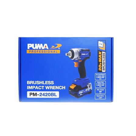 บล็อกกระแทกไร้สาย (พร้อมแบตเตอรี่) PUMA PM-2420BL 20 โวลต์_3