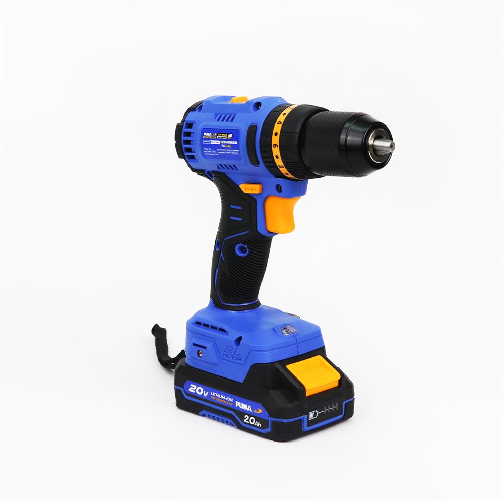 สว่านกระแทกไร้สาย (พร้อมแบตเตอรี่) PUMA PM-250BL 20 โวลต์