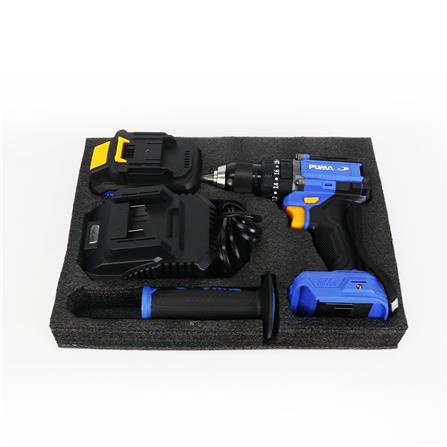 สว่านกระแทกไร้สาย (พร้อมแบตเตอรี่) PUMA PM-2100BL 20 โวลต์_3