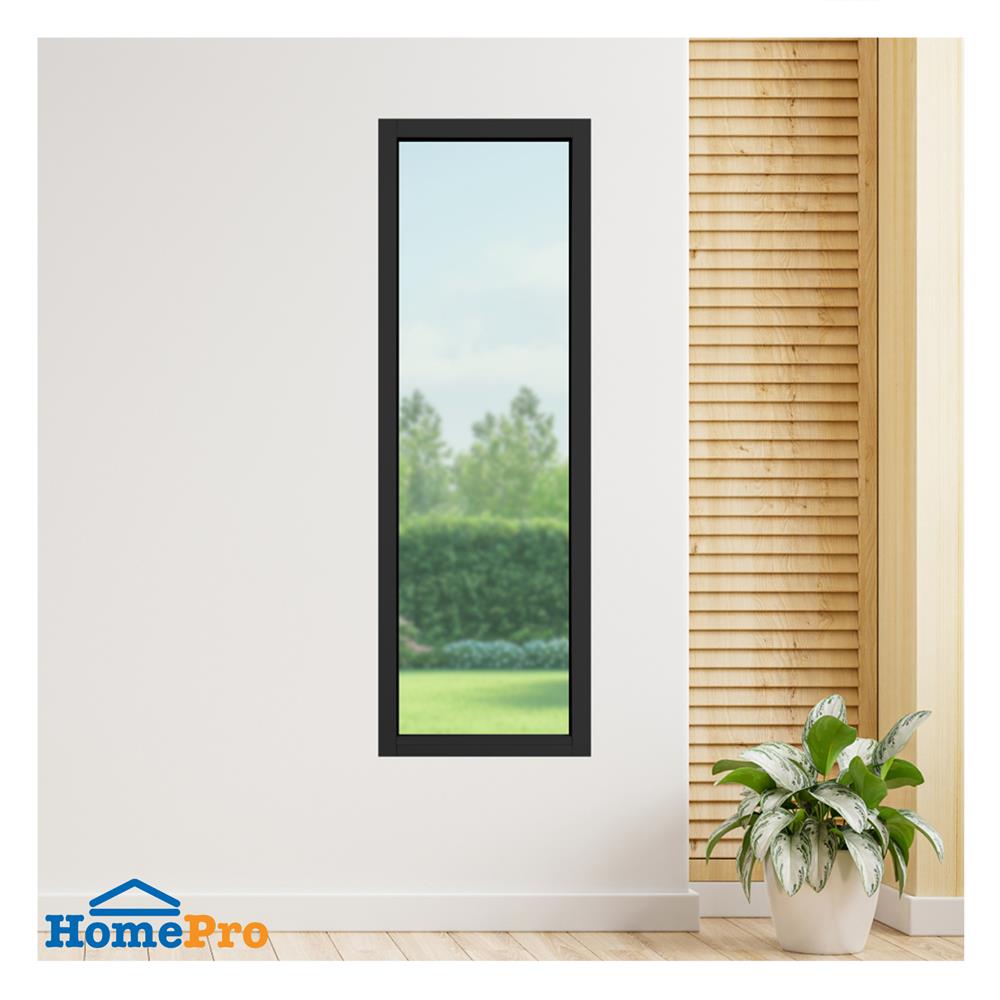 ช่องแสงหน้าต่างอะลูมิเนียม KPA 50x150 ซม. สีดำ