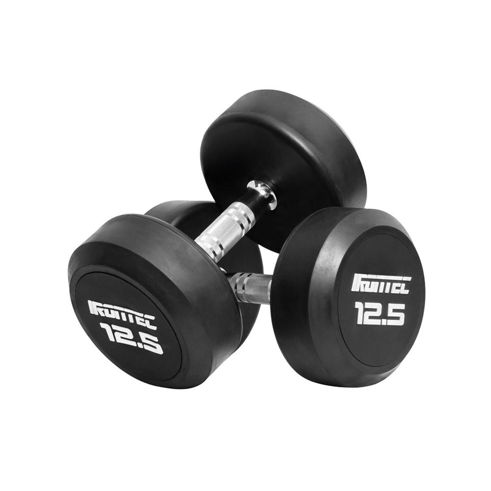 ดัมเบลทรงกลมหุ้มยาง IRONTEC 12.5 กก. (2 ชิ้น)