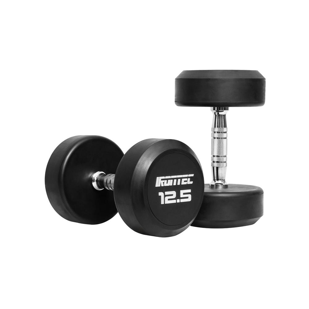 ดัมเบลทรงกลมหุ้มยาง IRONTEC 12.5 กก. (2 ชิ้น)