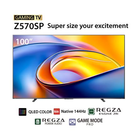 ทีวีคิวแอลอีดี 100 นิ้ว TOSHIBA (4K, QLED, VIDAA) 100Z570SP_4