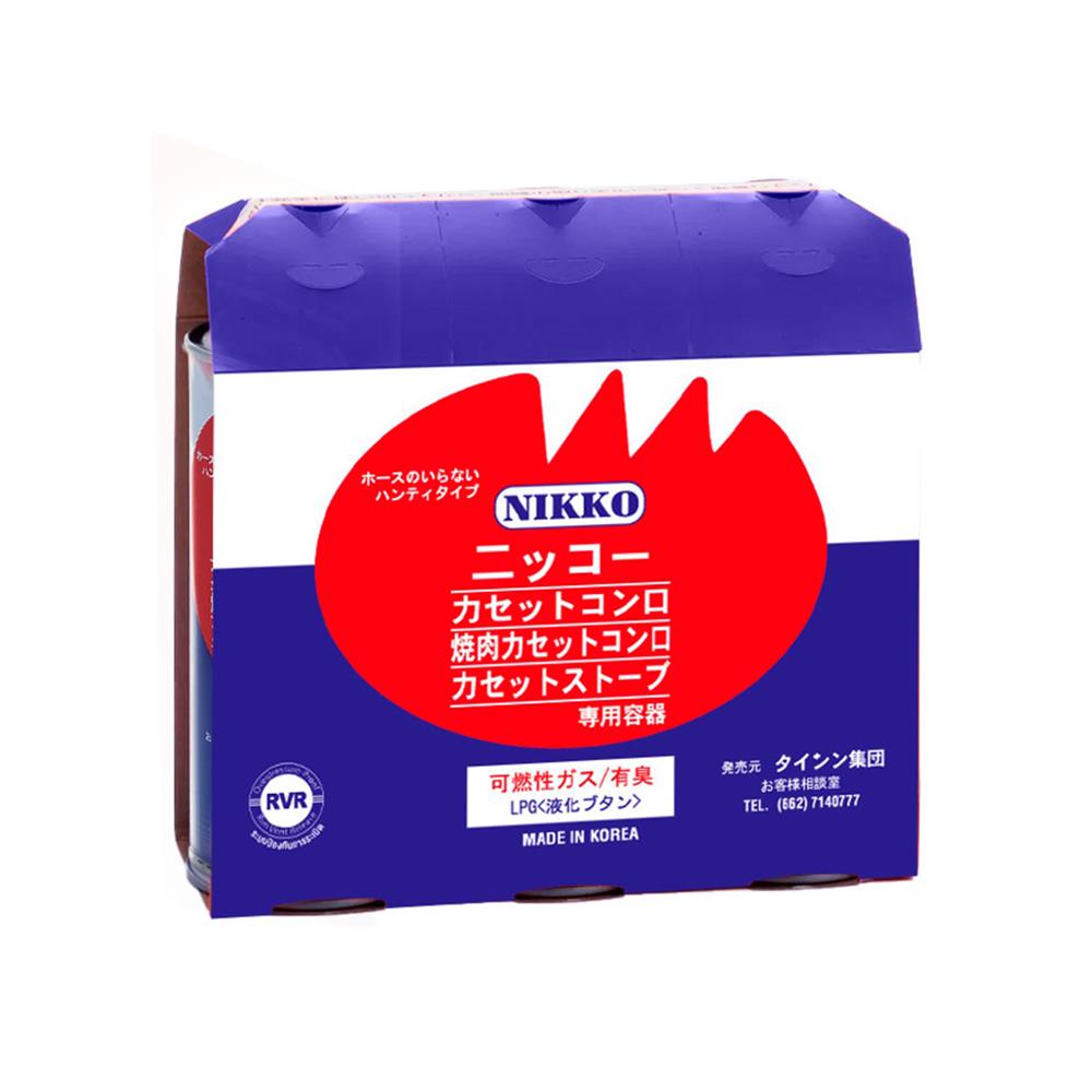 แก๊สกระป๋อง NIKKO NK-G-RVR250P3 (แพ็ก 3 กระป๋อง)