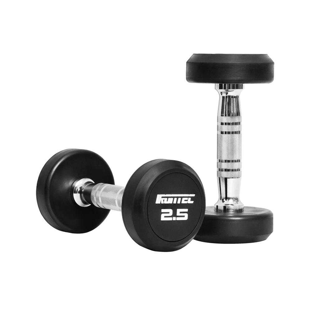 ดัมเบลทรงกลมหุ้มยาง IRONTEC 2.5 กก. (2 ชิ้น)