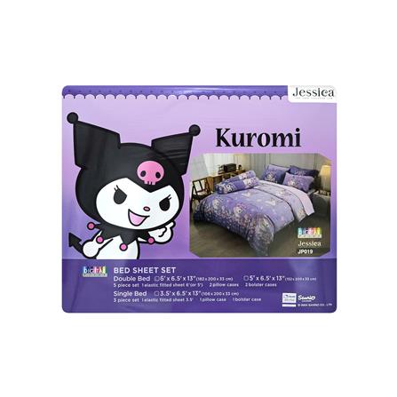 ชุดผ้าปูที่นอน 5 ฟุต (ชุด 5 ชิ้น) JESSICA KUROMI 21074-JP019_3