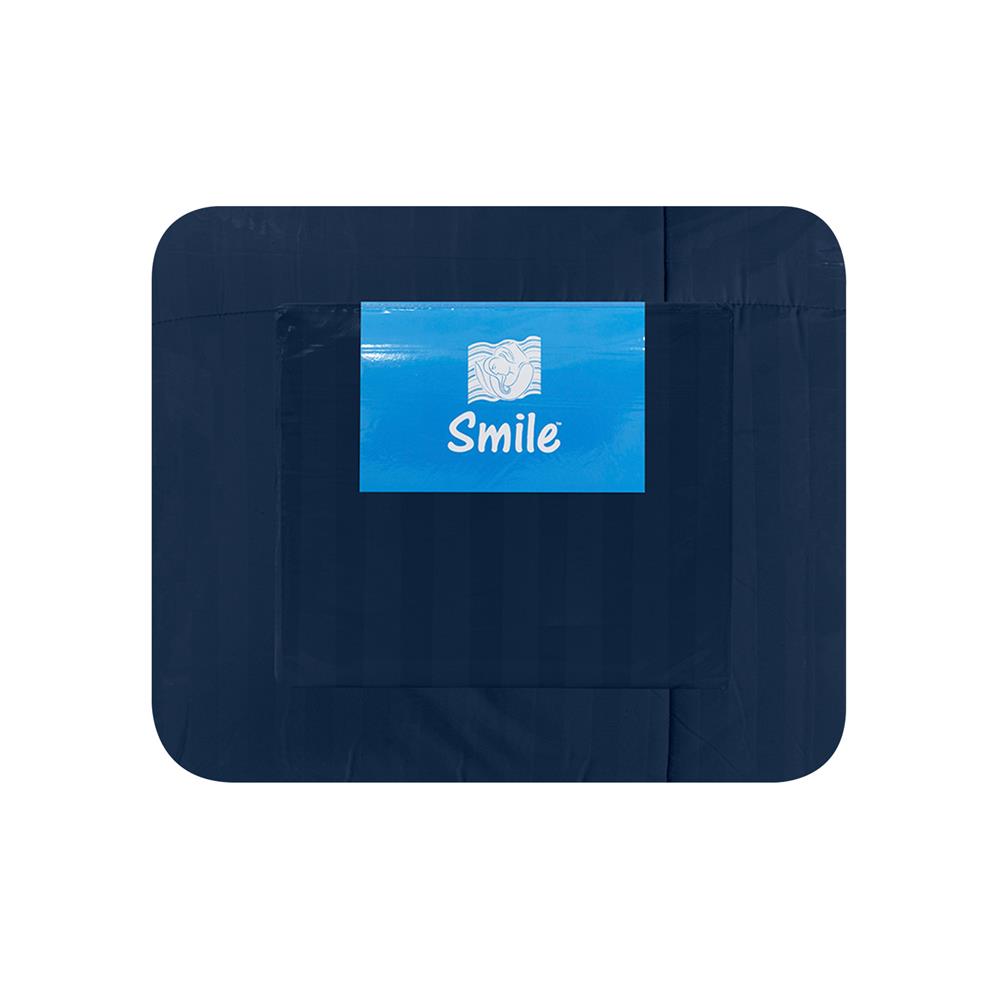 ชุดผ้าปูที่นอน 6 ฟุต (ชุด 6 ชิ้น) PICASSO SMILE สี NAVY BLUE