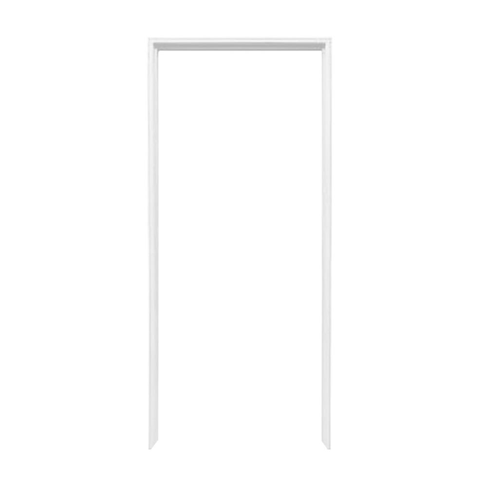 วงกบประตูไม้เนื้อแข็ง N999 80x200 ซม. สีขาว