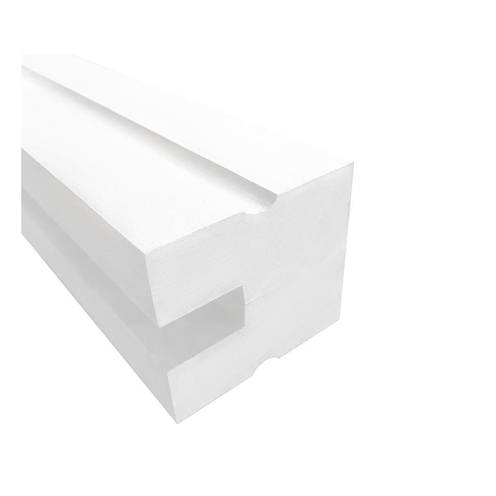 วงกบประตูไม้เนื้อแข็ง N999 80x200 ซม. สีขาว