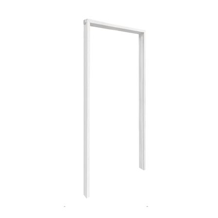 วงกบประตูไม้เนื้อแข็ง N999 80x200 ซม. สีขาว_1