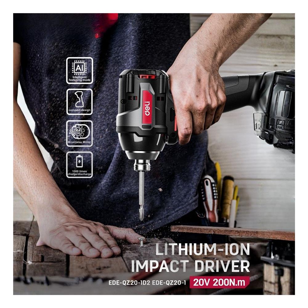 สว่านไขควง (เฉพาะตัวเครื่อง) DELI EDE-QZ20-1 20 โวลต์