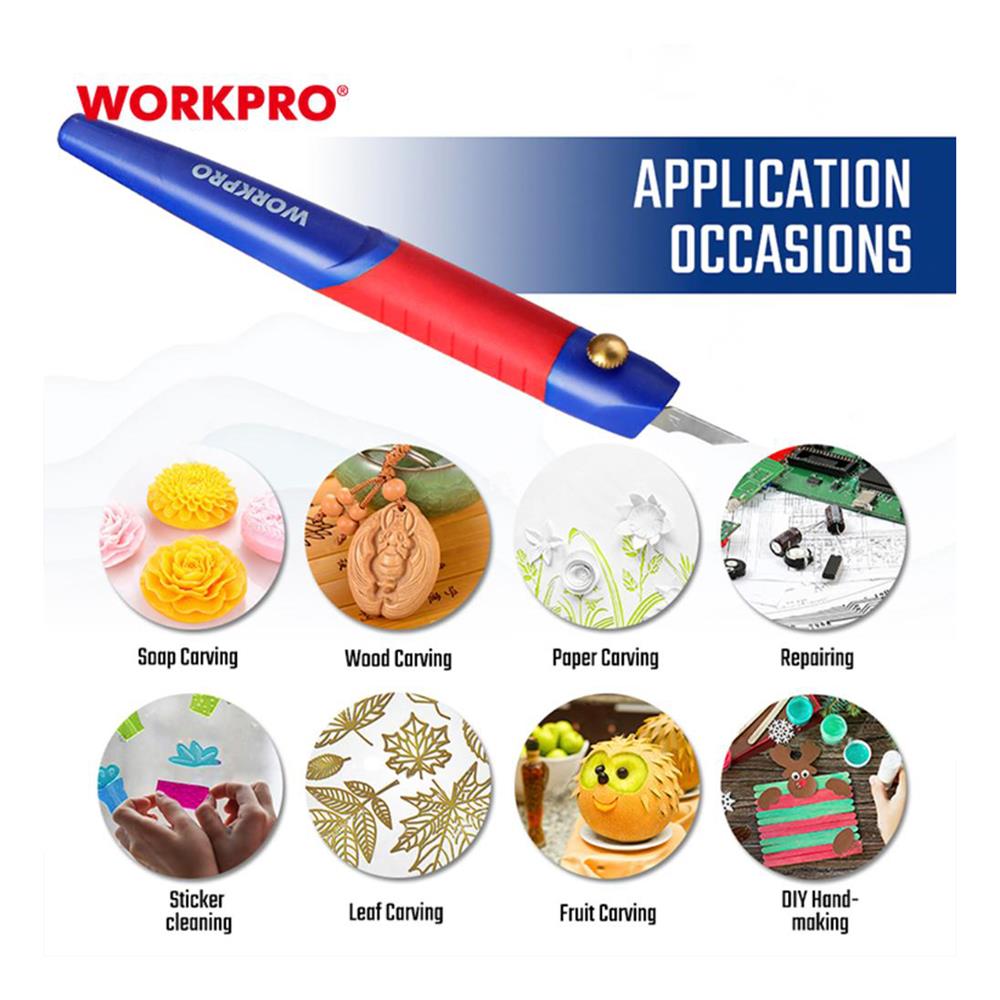 ชุดมีดสั้นเปลี่ยนหัว 14 แบบ WORKPRO WP219005