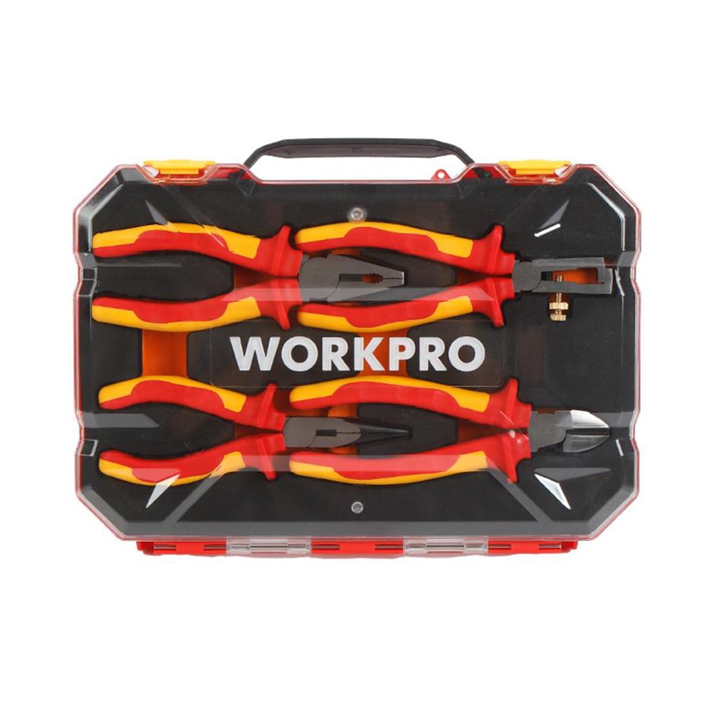 ชุดคีมปอกสายไฟหุ้มฉนวน WORKPRO WP204703 (ชุด 4 ชิ้น)
