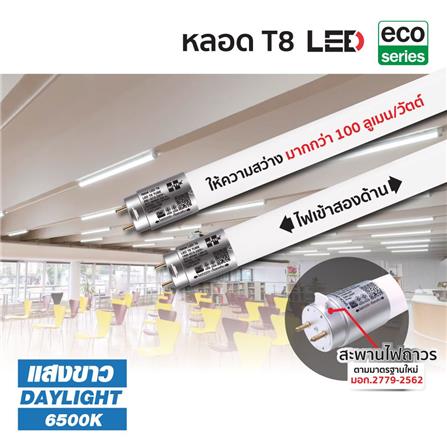 หลอด LED HI-TEK T8 ECO DE 18 วัตต์ DAYLIGHT G13_4