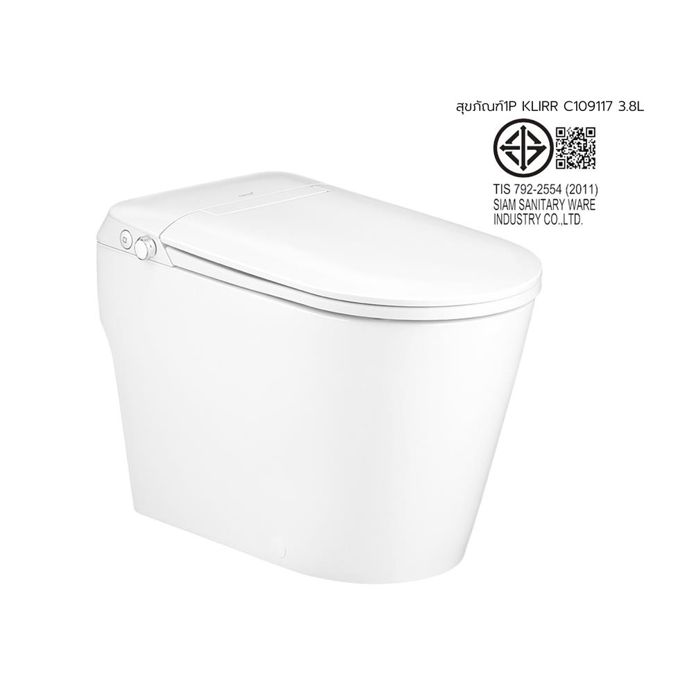 สุขภัณฑ์ 1 ชิ้น COTTO KLIRR C109117 3.8 ลิตร สีขาว