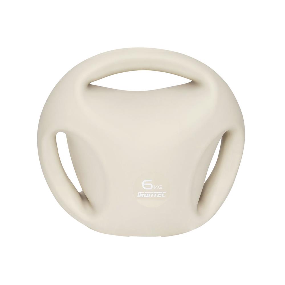 เคตเทิลเบลแบบนุ่ม IRONTEC 3-HAND 6 กก. สีครีม