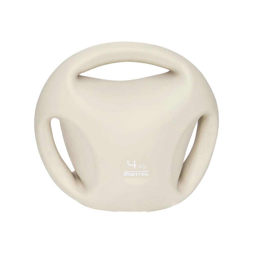 เคตเทิลเบลแบบนุ่ม IRONTEC 3-HAND 4 กก. สีครีม