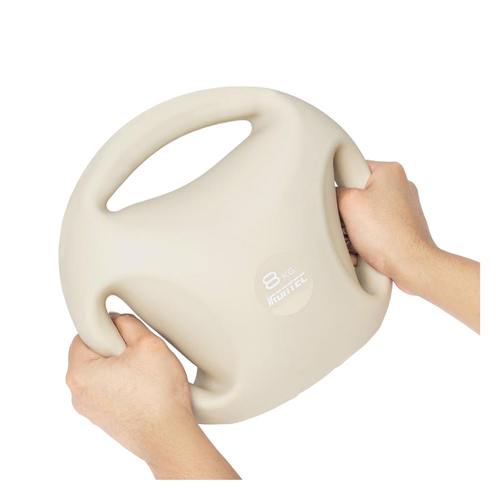 เคตเทิลเบลแบบนุ่ม IRONTEC 3-HAND 8 กก. สีครีม