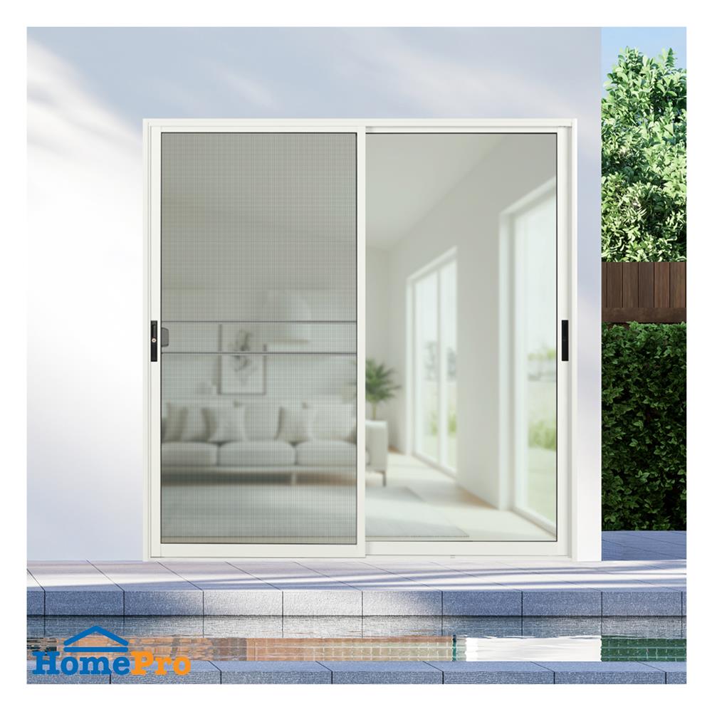 ประตูบานเลื่อน อะลูมิเนียม S-S KPA KPA111 200x204 ซม. สีขาว