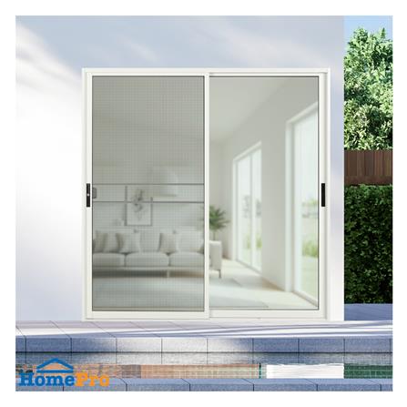 ประตูบานเลื่อน อะลูมิเนียม S-S KPA KPA111 200x204 ซม. สีขาว_1