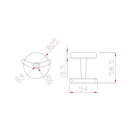 ขอแขวนผ้า RASLAND RA W1513-W66-CH สีโครม_5