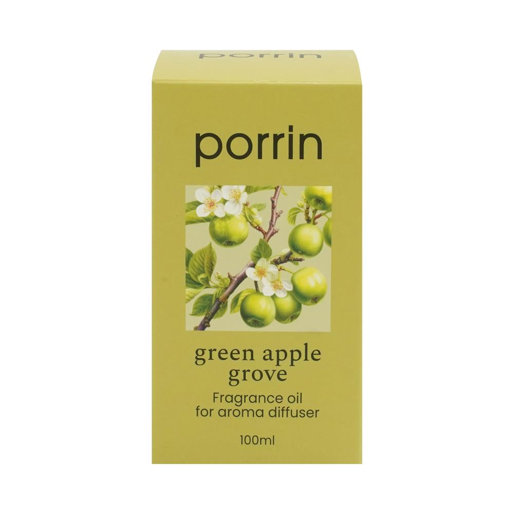 น้ำมันหอมระเหย PORRIN 100 มล. GREEN APPLE GROVE