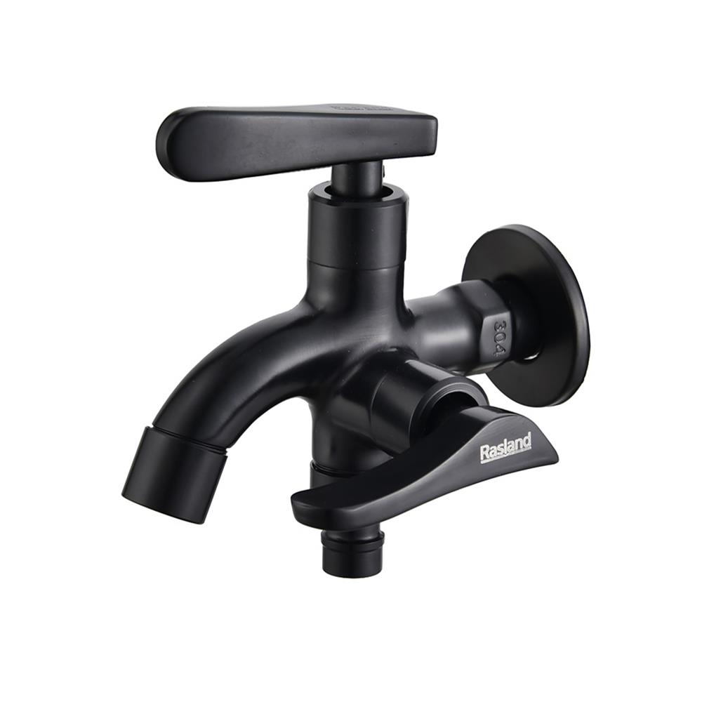 ก๊อกล้างพื้น RASLAND RA A126-A8899-BK สีดำ