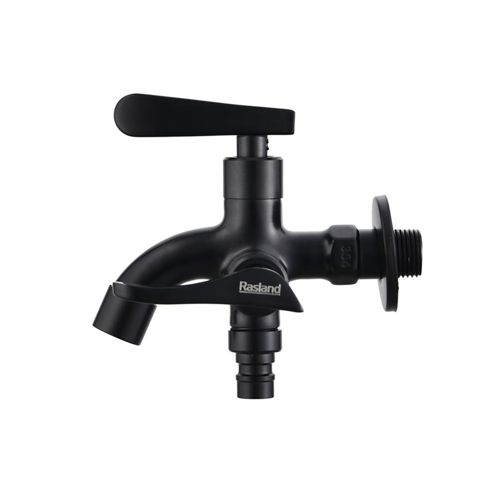 ก๊อกล้างพื้น RASLAND RA A126-A8899-BK สีดำ