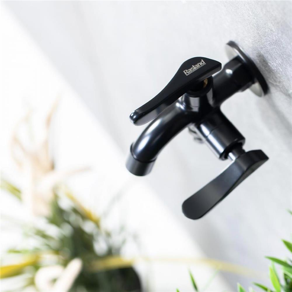ก๊อกล้างพื้น RASLAND RA A126-A8899-BK สีดำ