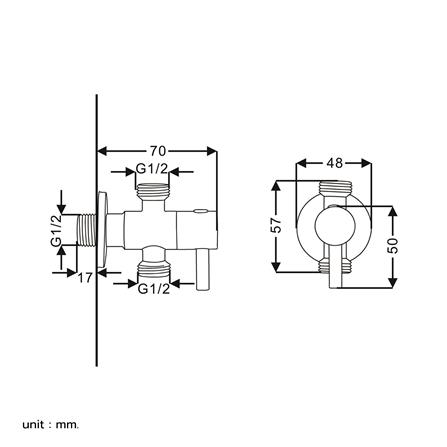 สต๊อปวาล์ว 1 ทาง RASLAND RA C321-C11-CH_6