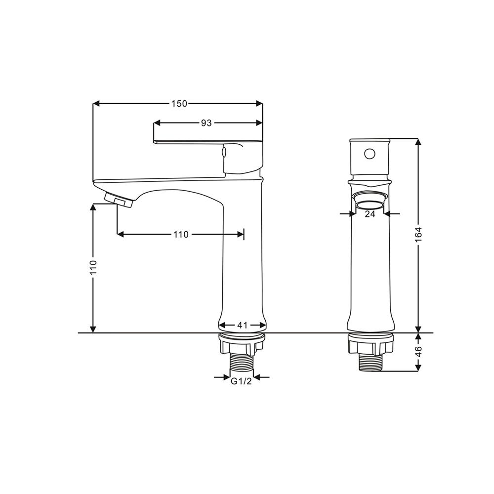ก๊อกอ่างล้างหน้า BEN BN A121-CR-2221