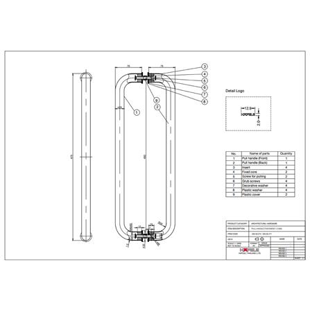มือจับดึงประตู HAFELE 499.68.071 19 นิ้ว สีดำ_4