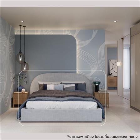 เตียง 5 ฟุต SB FURNITURE XAPIM 19244599 สีเทา_3