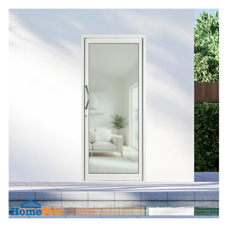 ประตูบานสวิงเดี่ยว อะลูมิเนียม KPA 90x205 ซม. สีขาว_1