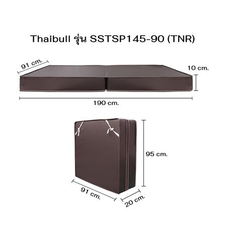 เตียงพับพร้อม TOPPER THAIBULL SSTSP145-90(TNR) สีดำ_11