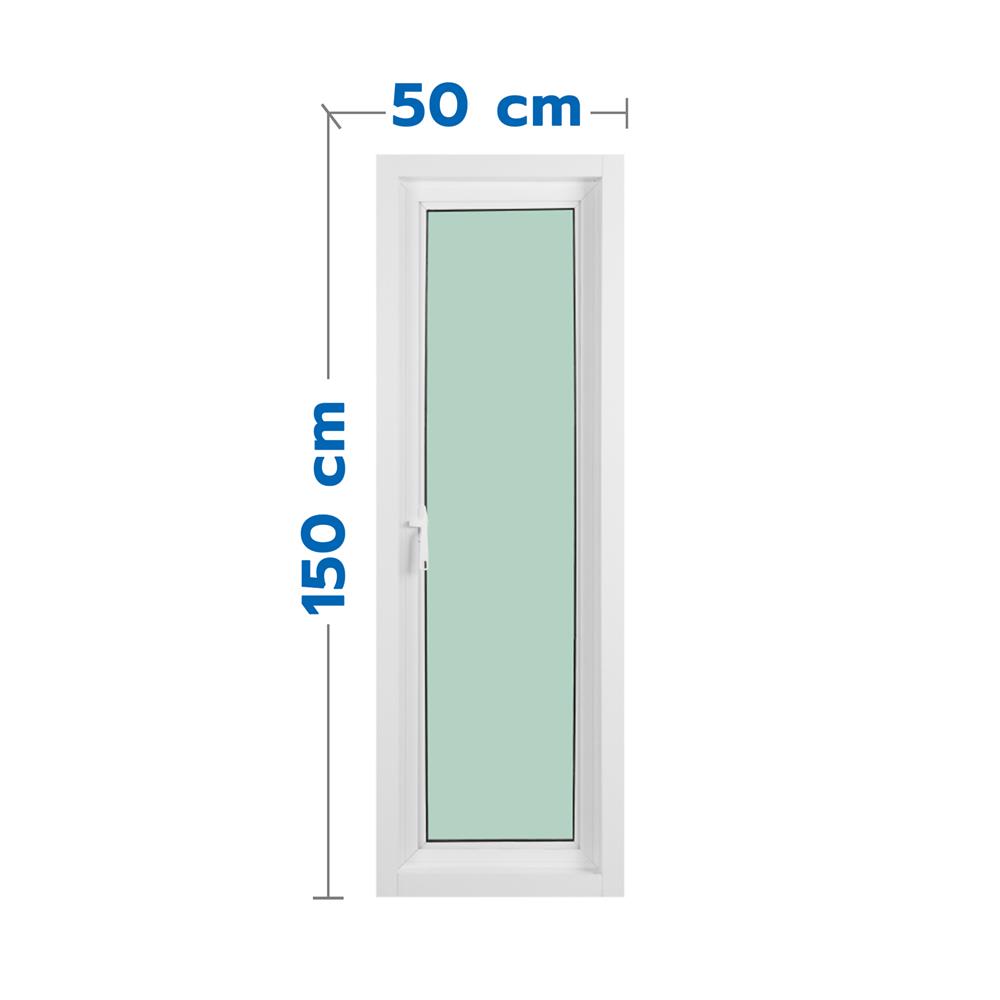 หน้าต่างบานเปิด อะลูมิเนียม มุ้ง KPA 50x150 ซม. สีขาว