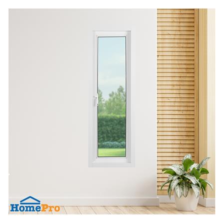 หน้าต่างบานเปิด อะลูมิเนียม มุ้ง KPA 50x150 ซม. สีขาว_1