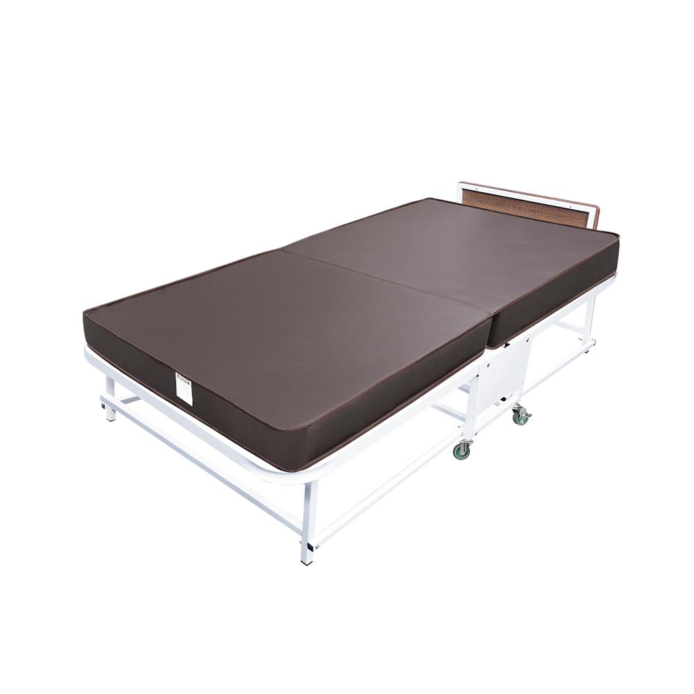 เตียงพับพร้อม TOPPER THAIBULL SSTSP145-90(TNR) สีขาว