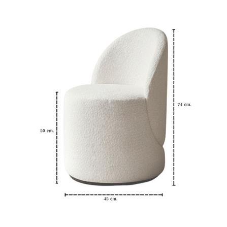 สตูล SB FURNITURE BORIE 19250569 สีขาว_4