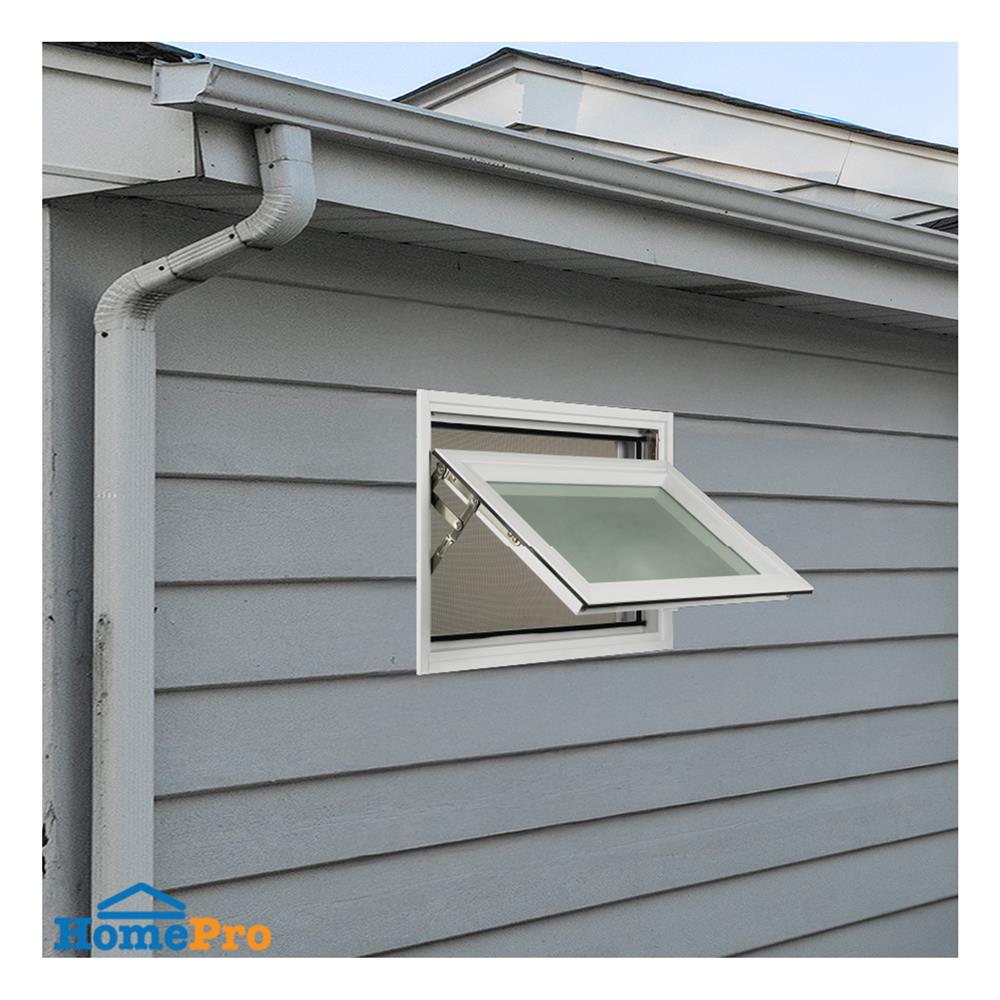 หน้าต่างบานกระทุ้ง อะลูมิเนียม มุ้ง KPA 60x40 ซม. สีขาว