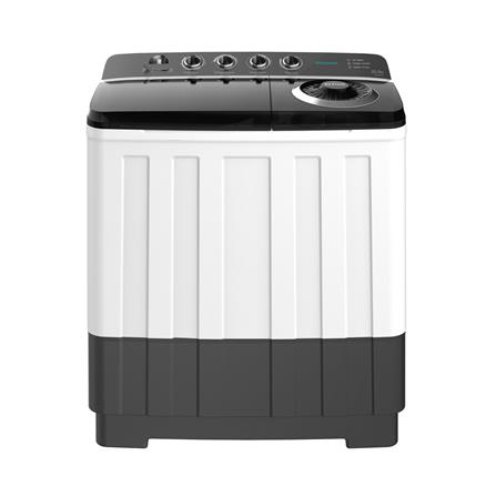 เครื่องซักผ้า 2 ถัง HISENSE WS200D10 20 กก. สีขาว-ดำ_0