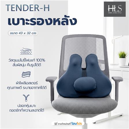 เบาะรองหลัง HOME LIVING STYLE TENDER-H 16.5x12 นิ้ว สีน้ำเงิน_1