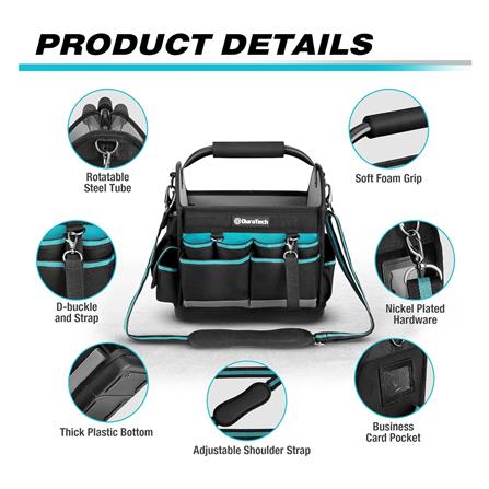 กระเป๋าเครื่องมือแบบหิ้ว DURATECH DT601013 12 นิ้ว_8