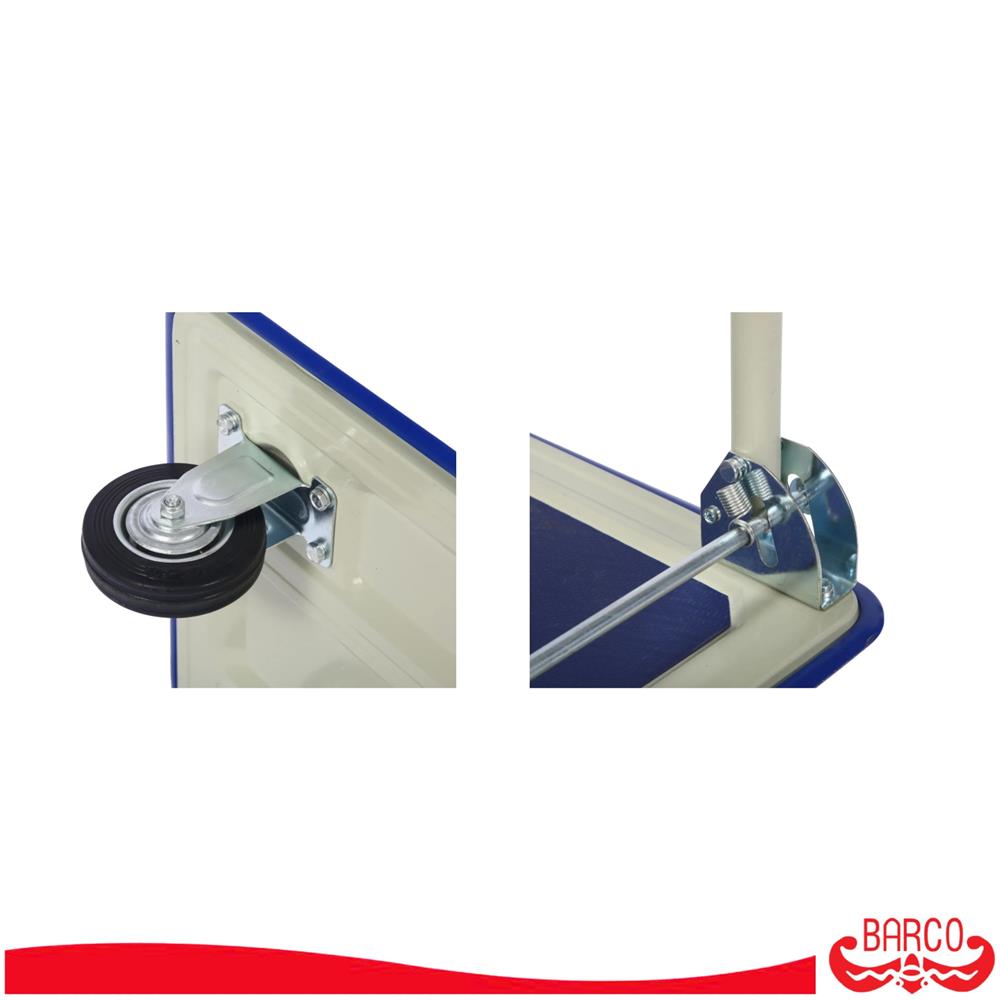 รถเข็นอเนกประสงค์ 4 ล้อ BARCO FOCA-005-WHT 150 กก.