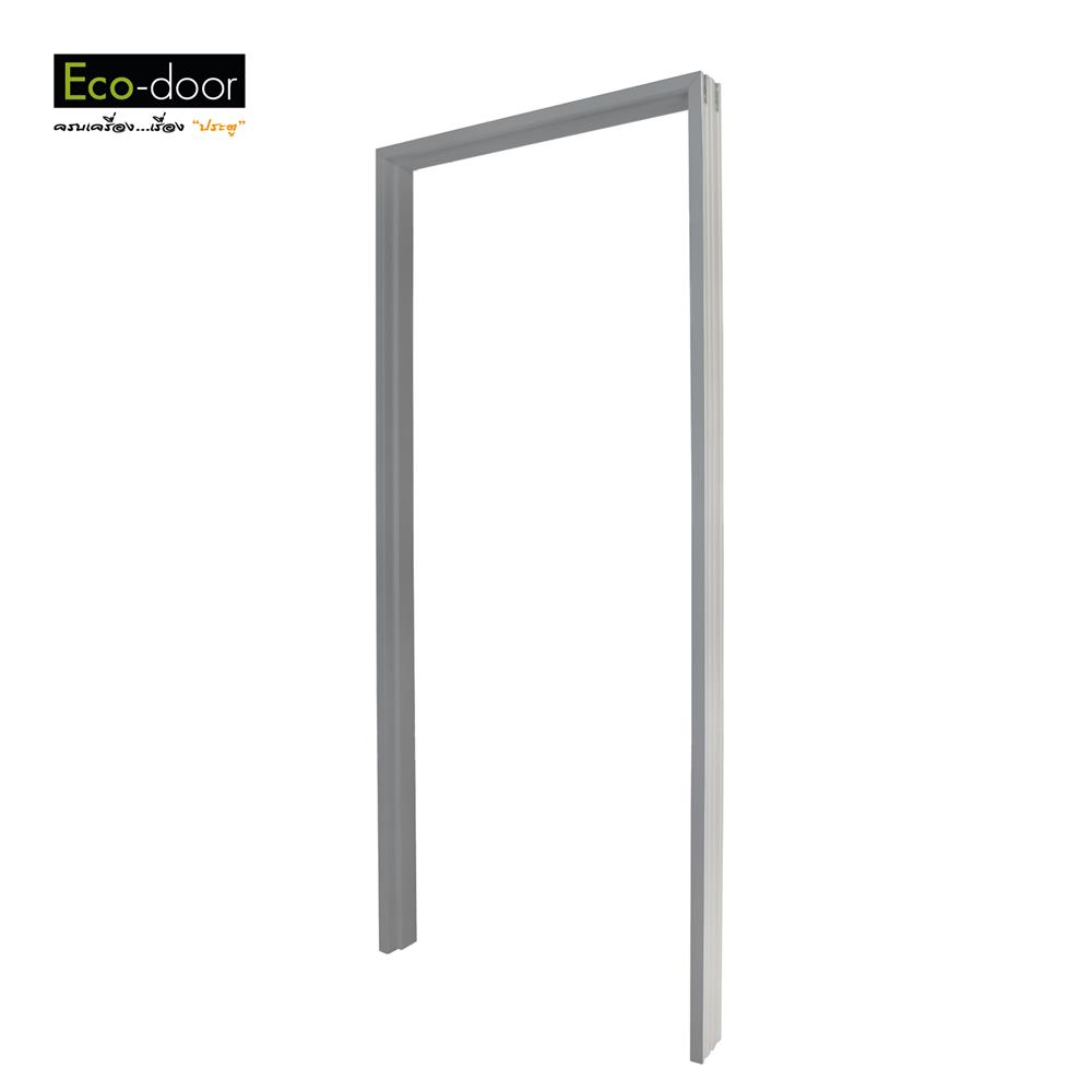 วงกบประตูไม้สังเคราะห์ WPC ECO-DOOR GVSM-100 70x200 ซม. สีเทา