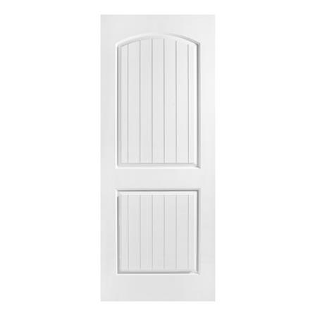 ประตูไฟเบอร์กลาส ไม่เจาะลูกบิด ECO-DOOR 2P 80x200 ซม. สีขาว_0