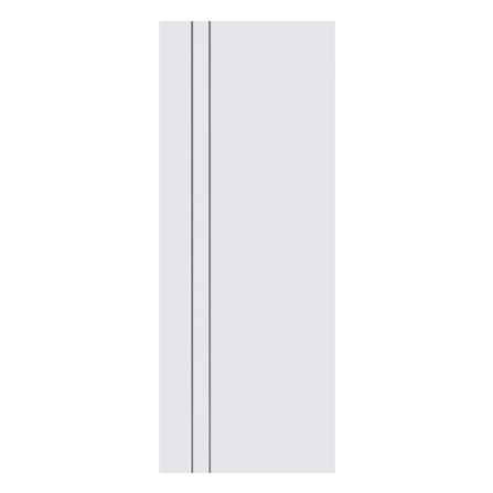 ประตูห้องน้ำ UPVC ไม่เจาะลูกบิด ECO-DOOR P2 เซาะร่อง 70x180 ซม. สีขาว_0